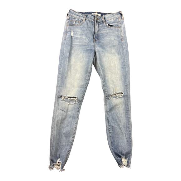 Refuge sz 4 Womens Jeans Skinny High Rise Distressed Holey - Picture 1 of 6